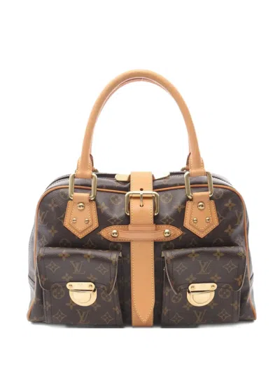 Pre-owned Louis Vuitton 2007 Manhattan Gm Handbag In Brown