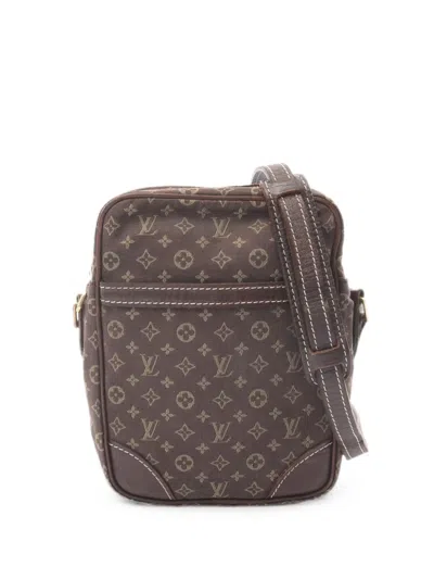 Pre-owned Louis Vuitton 2007 Mini Pochette Danube Cross Body Bag In Brown