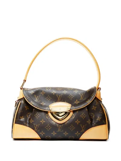 Pre-owned Louis Vuitton 2007 Mm Beverly Monogram Shoulder Bag In Brown