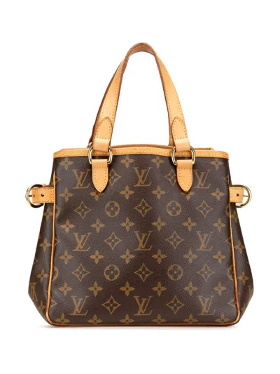 Pre-owned Louis Vuitton 2007 Monogram Batignolles Vertical Pm Handbag In Brown