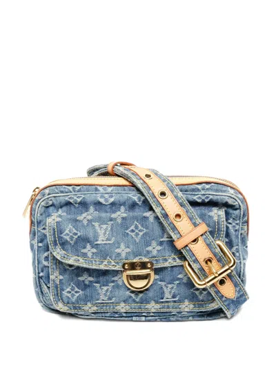 Pre-owned Louis Vuitton 2007 Monogram Belt Bag In Blue