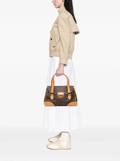 Pre-owned Louis Vuitton 2007 Monogram Beverly Gm Shoulder Bag In Brown