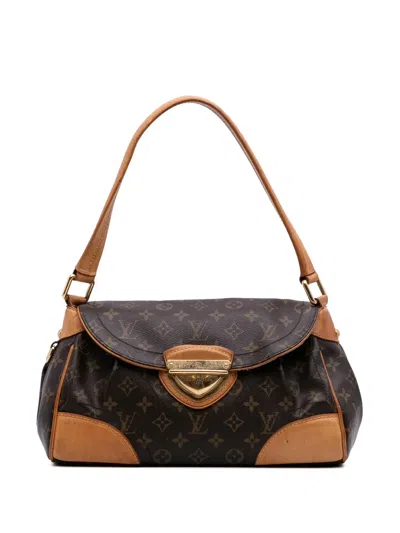 Pre-owned Louis Vuitton 2007 Monogram Beverly Mm Shoulder Bag In Brown