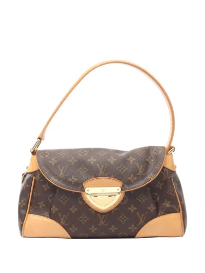 Pre-owned Louis Vuitton 2007 Monogram Beverly Mm Shoulder Bag In Brown