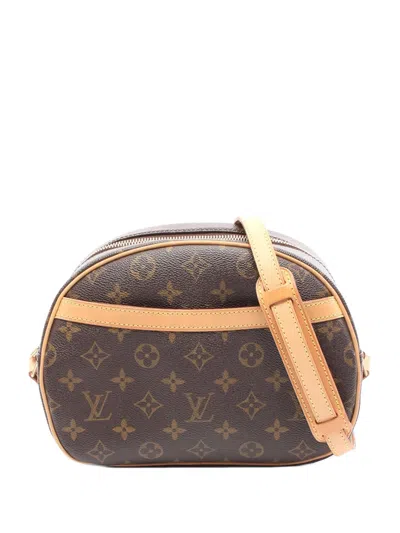 Pre-owned Louis Vuitton 2007 Monogram Blois Crossbody Bag In Brown