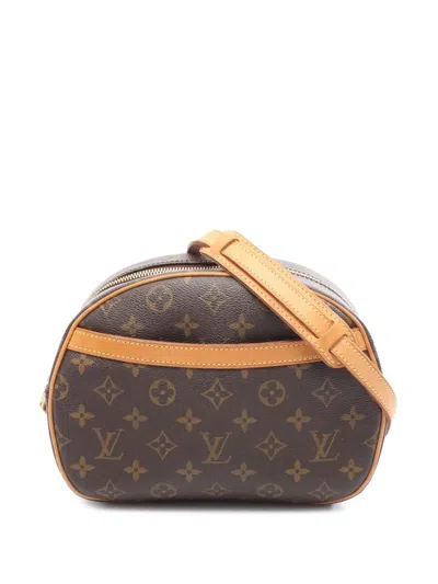 Pre-owned Louis Vuitton 2007 Monogram Blois Shoulder Bag In Brown