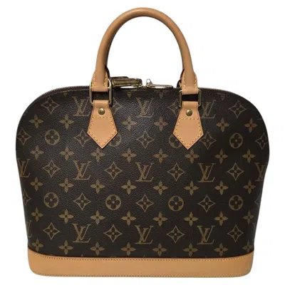 Pre-owned Louis Vuitton 2007 Monogram Canvas Alma Pm Satchel In Black