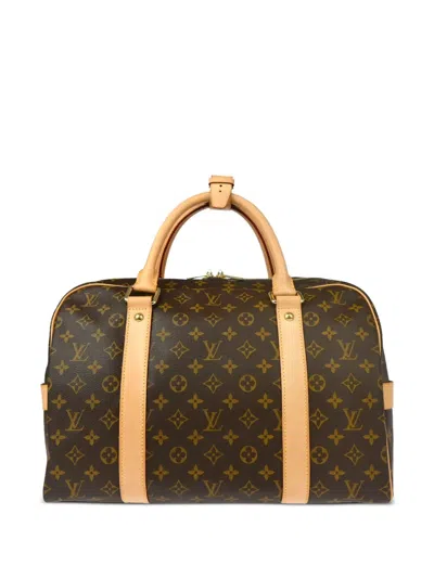 Pre-owned Louis Vuitton 2007 Monogram Carryall Travel Bag In Brown