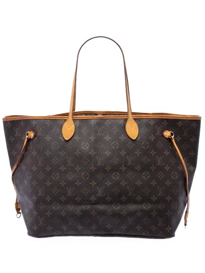 Pre-owned Louis Vuitton 2007 Monogram Neverfull Gm Tote Bag In Brown