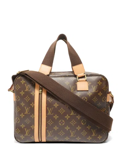 Pre-owned Louis Vuitton 2007 Monogram Sac Bosphore Shoulder Bag In Brown