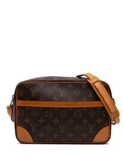 Pre-owned Louis Vuitton 2007 Monogram Trocadero 27 Crossbody Bag In Brown