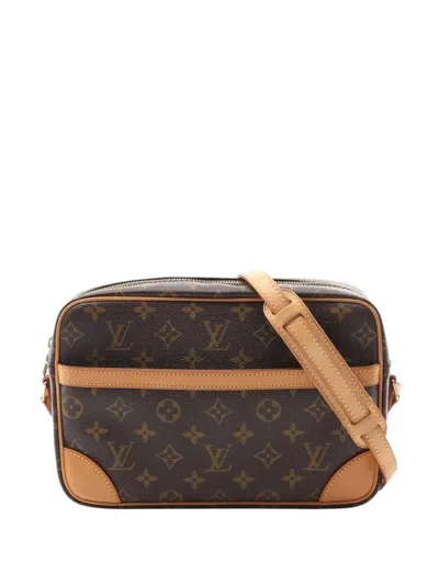 Pre-owned Louis Vuitton 2007 Monogram Trocadero 27 Crossbody Bag In Brown