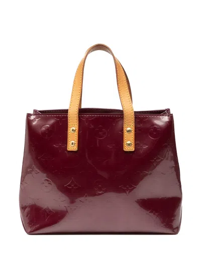 Pre-owned Louis Vuitton 2007 Monogram Vernis Reade Pm Handbag In Purple