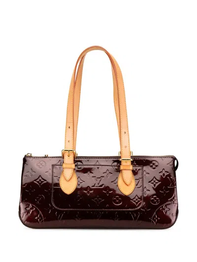 Pre-owned Louis Vuitton 2007 Monogram Vernis Rosewood Avenue Shoulder Bag In 紫色