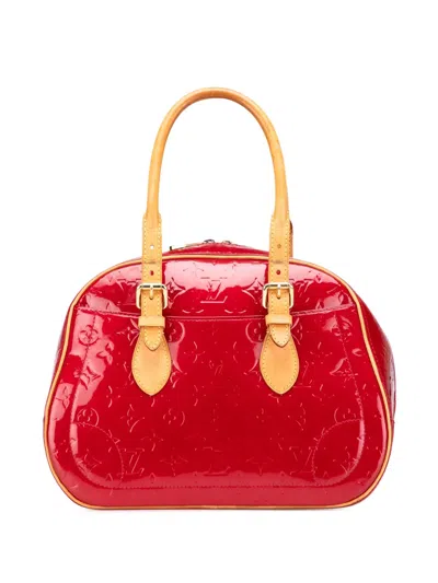 Pre-owned Louis Vuitton 2007 Monogram Vernis Summit Drive Handbag In Red