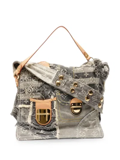 Pre-owned Louis Vuitton 2007 Monogram-pattern Patchwork Tote Bag In Gray