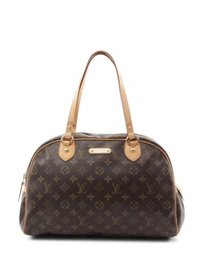 Pre-owned Louis Vuitton 2007 Montorgueil Gm Shoulder Bag In Brown