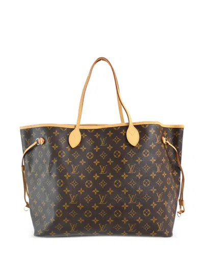 Pre-owned Louis Vuitton 2007 Neverfull Gm Tote Bag In Brown