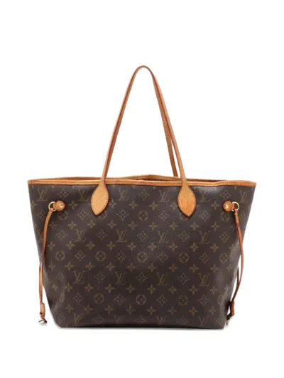 Pre-owned Louis Vuitton 2007 Neverfull Mm Tote Bag In Brown