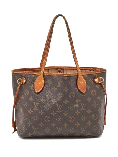Pre-owned Louis Vuitton 2007 Neverfull Pm Tote Bag In Brown