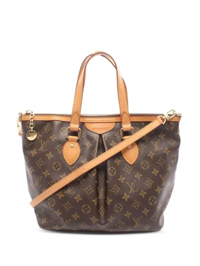 Pre-owned Louis Vuitton 2007 Palermo Pm Monogram Shoulder Bag In Brown
