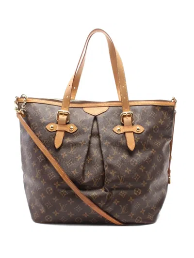 Pre-owned Louis Vuitton 2007 Palermo Pm Tote Bag In Brown