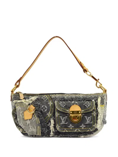 Pre-owned Louis Vuitton 2007 Patchwork Monogram Handbag In Grey