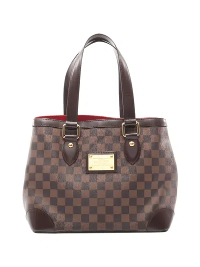 Pre-owned Louis Vuitton 2007 Pm Hampstead Leather Tote Bag In Brown