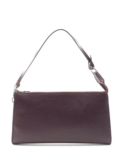 Pre-owned Louis Vuitton 2007 Pochette Accessoires Handbag In Purple