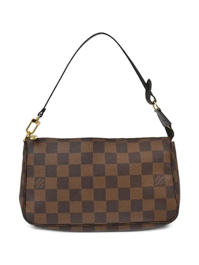Pre-owned Louis Vuitton 2007 Pochette Accessoires Shoulder Bag In Brown