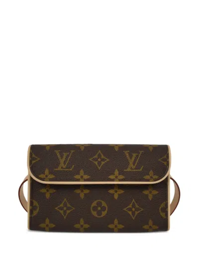Pre-owned Louis Vuitton 2007 Pochette Florentine Belt Bag In Brown