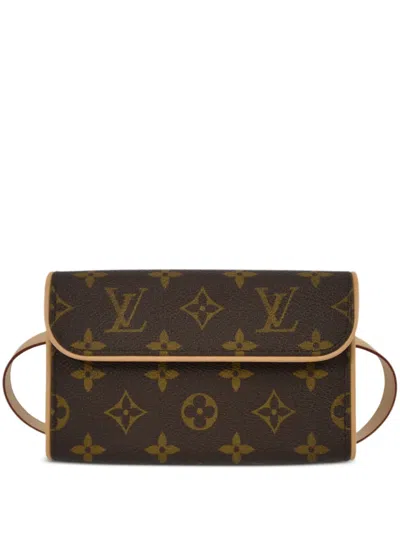 Pre-owned Louis Vuitton 2007 Pochette Florentine Belt Bag In Brown
