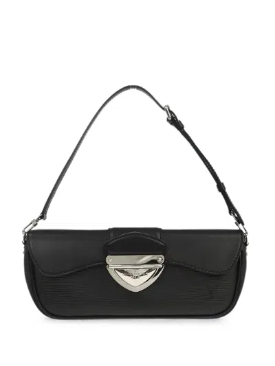 Pre-owned Louis Vuitton 2007 Pochette Montaigne Clutch Bag In Black