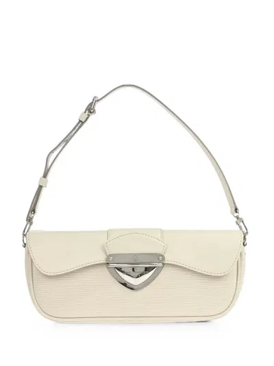 Pre-owned Louis Vuitton 2007 Pochette Montaigne Clutch Bag In White