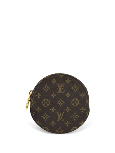 Pre-owned Louis Vuitton 2007 Porte Monnaie Coin Pouch In Brown