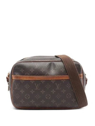Pre-owned Louis Vuitton 2007 Reporter Pm Monogram Canvas Cross Body Bag In Brown