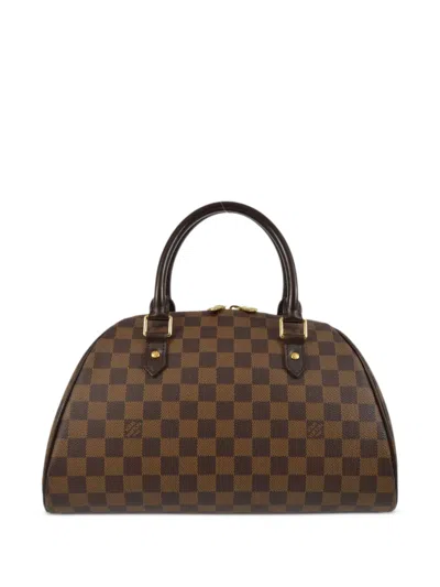 Pre-owned Louis Vuitton 2007 Rivera Mm Handbag In Brown