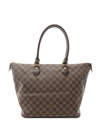 Pre-owned Louis Vuitton 2007 Saleya Mm Tote Bag In Brown