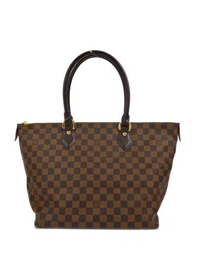 Pre-owned Louis Vuitton 2007 Saleya Mm Tote Bag In Brown