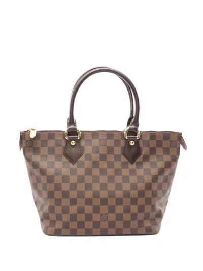 Pre-owned Louis Vuitton 2007 Saleya Pm Tote Bag In Brown