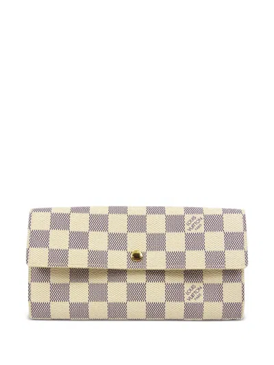 Pre-owned Louis Vuitton 2007 Sarah Continental Wallet In 白色