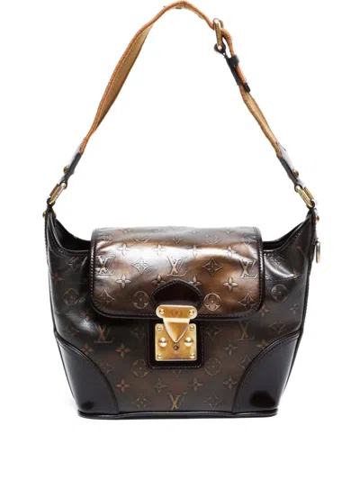 Pre-owned Louis Vuitton 2007 Sergean Pm Monogram Shoulder Bag In Brown