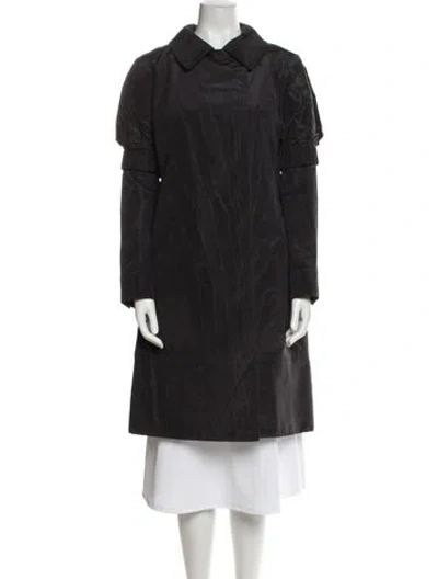 Pre-owned Louis Vuitton 2007 Silk Trench Coat In Black
