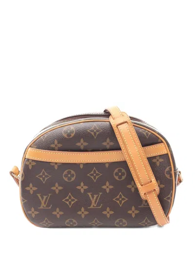 Pre-owned Louis Vuitton 2007 Small Blois Monogram Canvas Shoulder Bag In Brown