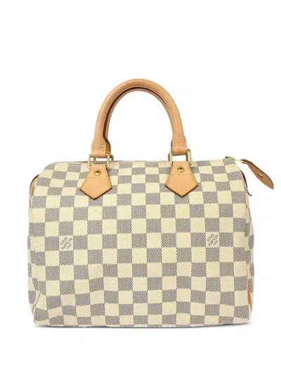Pre-owned Louis Vuitton 2007 Speedy 25 Handbag In White