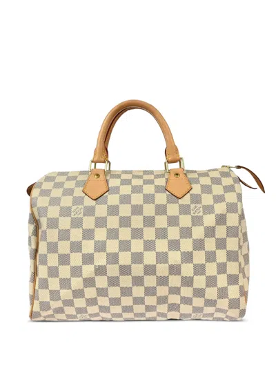 Pre-owned Louis Vuitton 2007 Speedy 30 Handbag In White