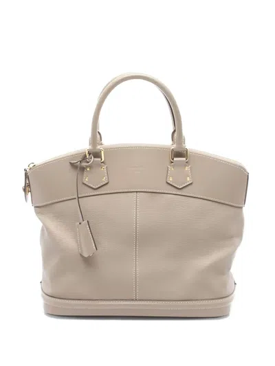 Pre-owned Louis Vuitton 2007 Suhali Verone Leather Tote Bag In Neutral