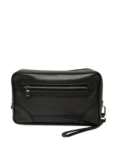 Pre-owned Louis Vuitton 2007 Taiga Neo Pavel Clutch Bag In Black