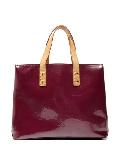 Pre-owned Louis Vuitton 2007 Vernis Lead Pm Handbag In Red