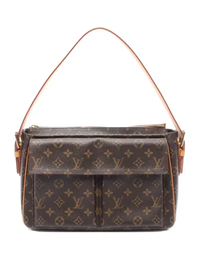 Pre-owned Louis Vuitton 2007 Vivacite Gm Monogram Canvas Shoulder Bag In Brown